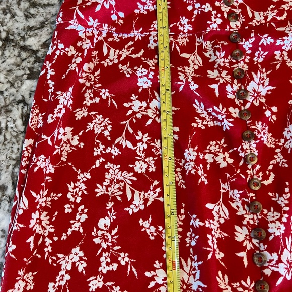 Medium Women’s Juniors Windsor On Vacay Floral Maxi Skirt Beach Boho Buttons - Picture 8 of 15